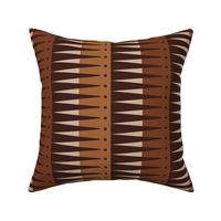 Geometric Triangular Earth Tone Throw Pillow with Accent Dots