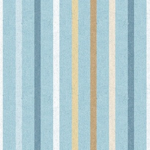 Textured Arctic Water Vertical Thin Stripes LS