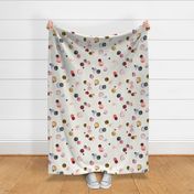 Polka dots watercolor Warm autumn Medium