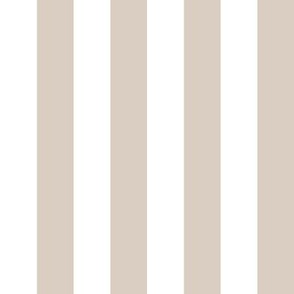 Tan and White Stripe - 1 inch