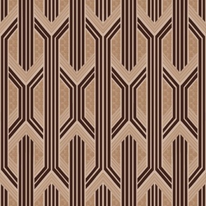 Linked Wicker weave: earth tones