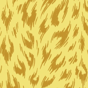 Leopard Print Duotone - Buttercup and Mustard - LARGE