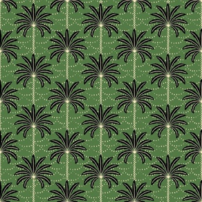 Palm tree paradise (green)