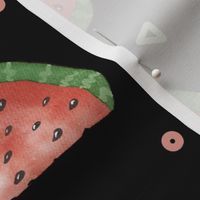 Festive Watermelon__black