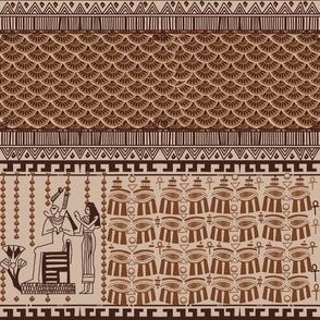 Egyptian earth tone design 