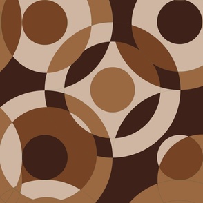 abstract circles brown