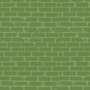 Rustic urban industrial Green brick wall