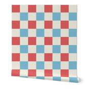 Patriotic Checkerboard - Red White and Blue