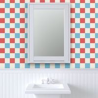 Patriotic Checkerboard - Red White and Blue