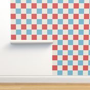 Patriotic Checkerboard - Red White and Blue