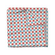 Patriotic Checkerboard - Red White and Blue