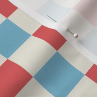 Patriotic Checkerboard - Red White and Blue