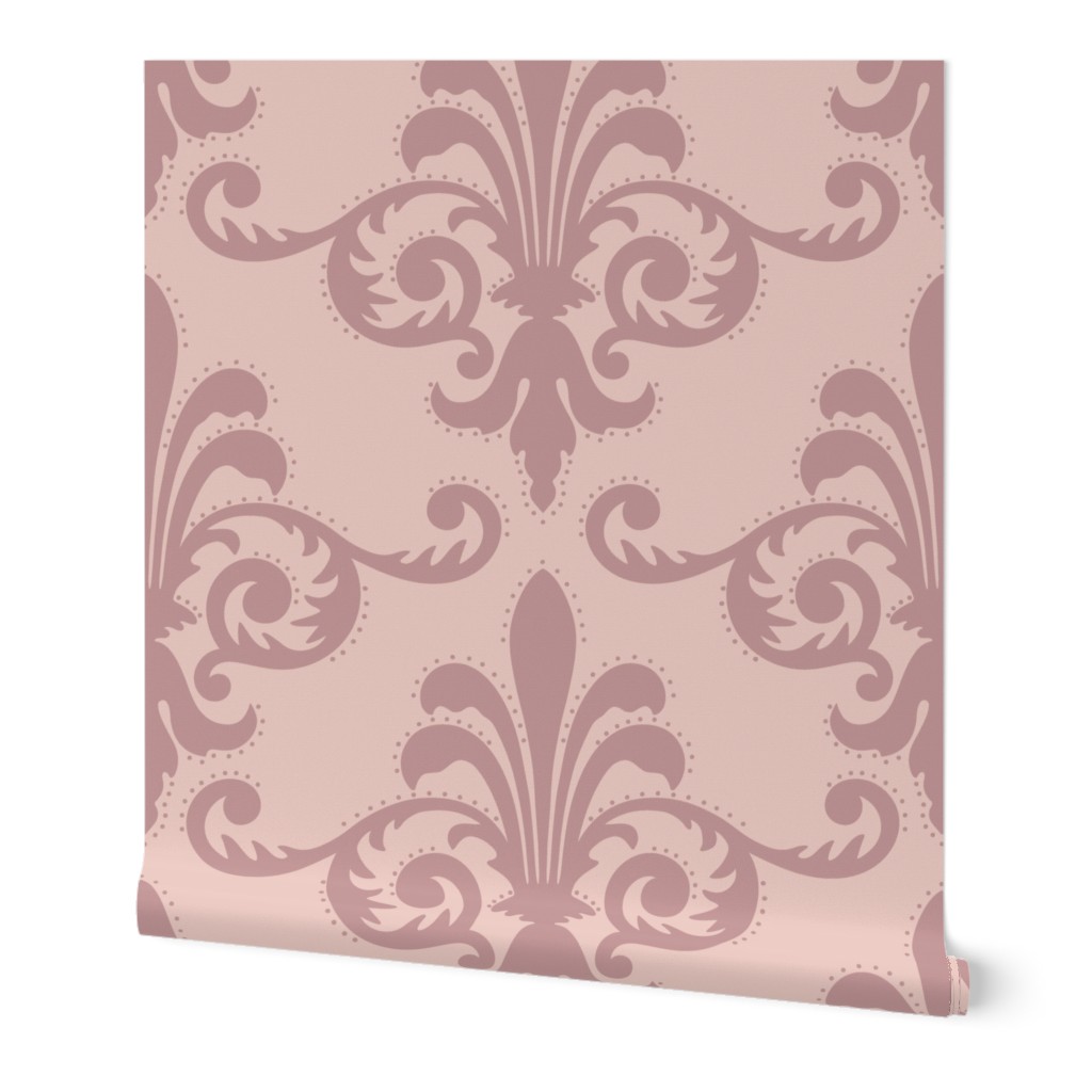 1651 jumbo - Fleur-de-Lis Damask