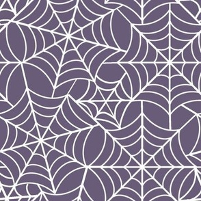 medium scale spider web - purple slate