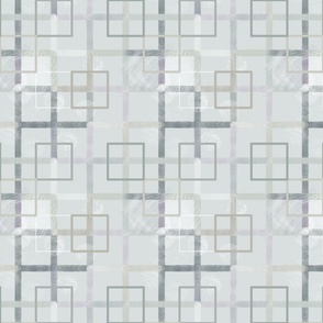 A maze of squares gray green