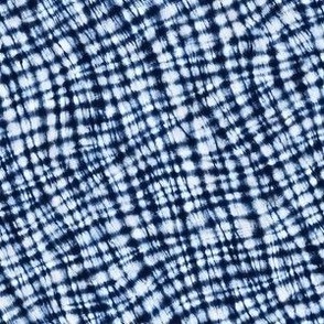 Indigo Shibori Tie Dye - Small Scale - Dense Folds Blue Batik Dark blue Denim Midnight