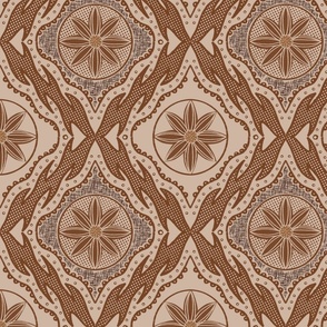 Earth Tone Damask