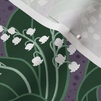 Lily of the Valley // Medium // Iris Petal Purple Floral