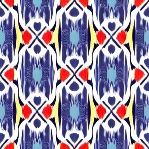 Colorful Abstract Ikat