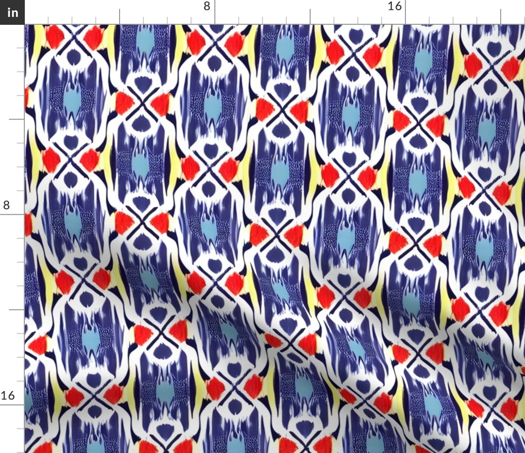 Colorful Abstract Ikat