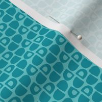 Turquoise Coordinate Pattern TQ5 (part of Little Africa collection Quilt C) ROTATED
