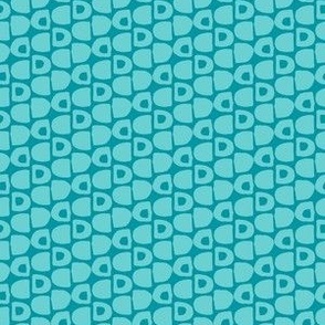 Turquoise Coordinate Pattern TQ7 (part of Little Africa collection Quilt C) ROTATED