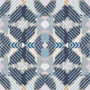 Viva Ikat Blue Grey Wash