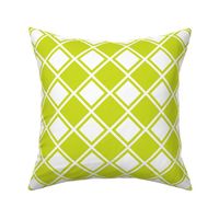 Diamond Checks Bright Lime Citrus