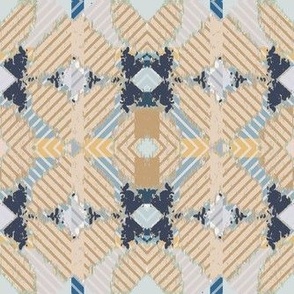 Viva Ikat Gold and Blue