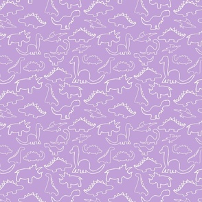 Purple Dinosaurs Fabric Wallpaper and Home Decor  Spoonflower