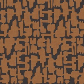 Abstract Shapes Toffee_ Dark Truffle Large