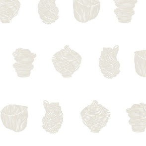 Line Art Vases Alabaster Beige_White Large