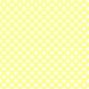 White on Yellow Polka Dots