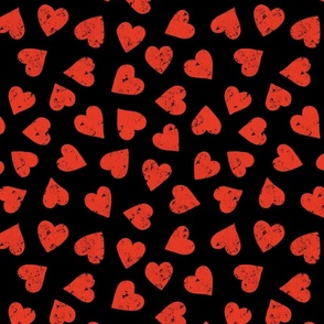 Hearts Red Black