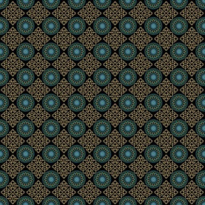 Dot Art Mandala Fabric, Wallpaper and Home Decor