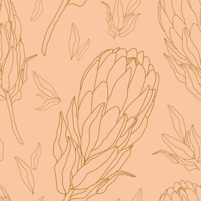 Sugar Bush Pattern in Pink Orange