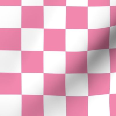 Old Skool Check Md | Hot Pink + True White 