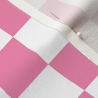 Old Skool Check Md | Hot Pink + True White 