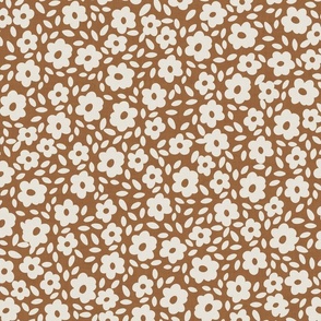 Ditsy Floral Toffee Large