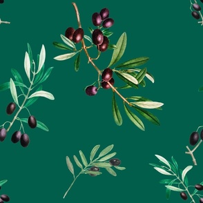 Olives,avocado ,Tuscany,Italy,Mediterranean art