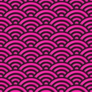 Overlapped Circles - Hot Pink