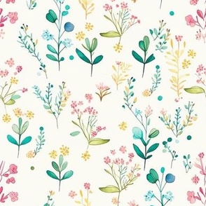 simple botanical floral branches