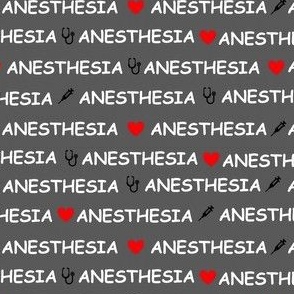 Heart Anesthesia Dark Grey Background