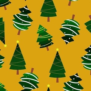 Christmas Tree in Yellow