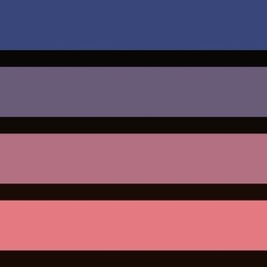 large scale stripe - pink/purple/black