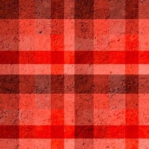 cocktail Christmas textured plaid bright red and reddish brown hues