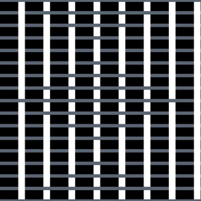 Diamond shape stripe illusions in Black white and Grey