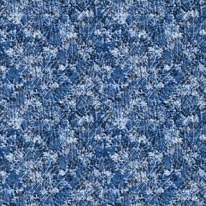 Batik Flower Mosaic Casual Fun Summer Textured Neutral Interior Monochromatic Blue Blender Earth Tones Subtle Sapphire Blue 527ACC Subtle Modern Abstract Geometric
