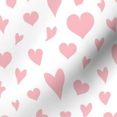 Love Hearts Pattern - Inverse Pretty Pink