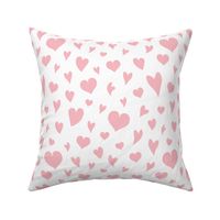 Love Hearts Pattern - Inverse Pretty Pink